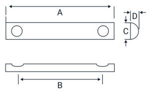 HRD Pad Dimensions Diagram